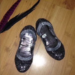 Sequined Ballet Flats